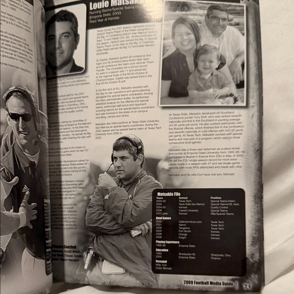 Adidas Kansas Football Media Guide Book - Blue and Red - Picture 10 of 12